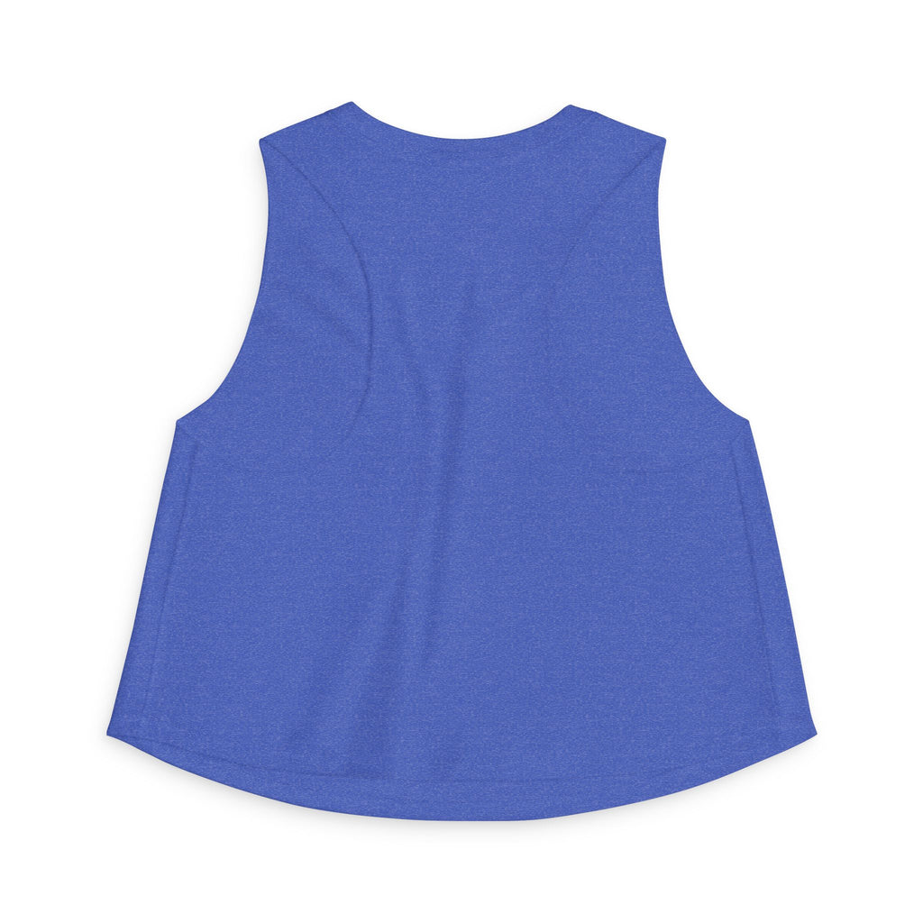 Crop Top — "Livin' on a Prayer and Coffee" Oversimulated Mom Graphic