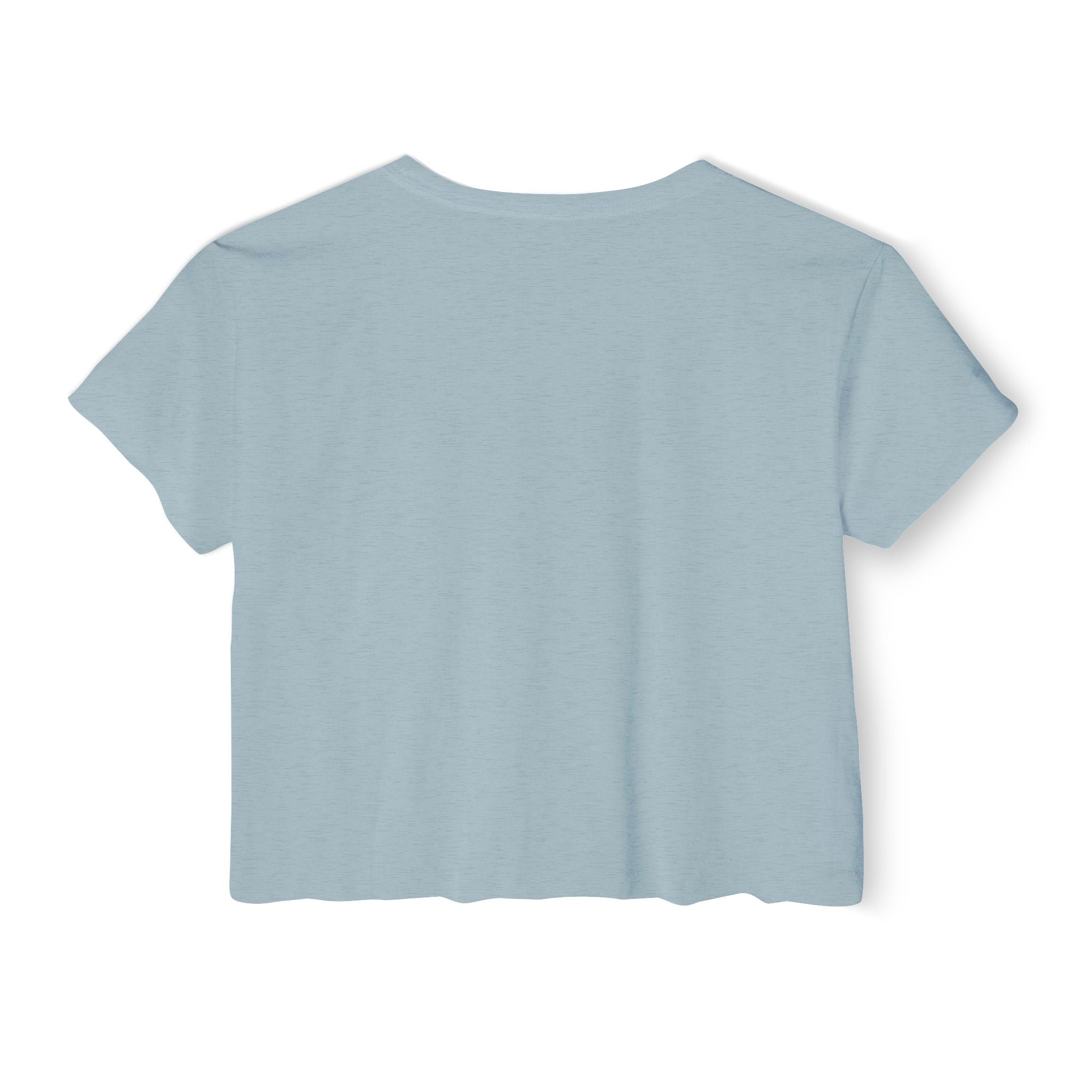 Crop Top — "Overstimulated but making it look cute" Graphic Floral Coffee Festival Tee