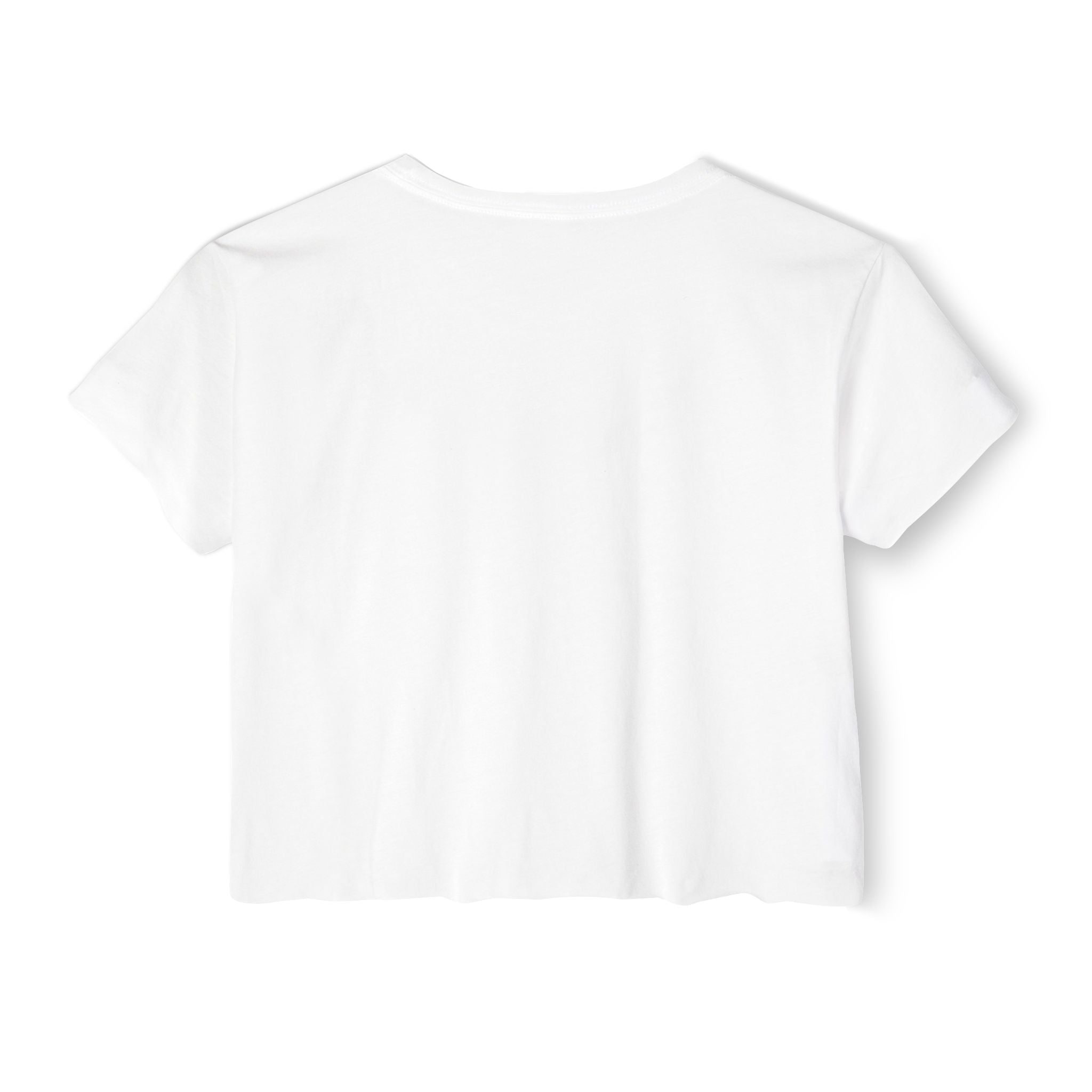 Crop Top — "Overstimulated but making it look cute" Graphic Floral Coffee Festival Tee