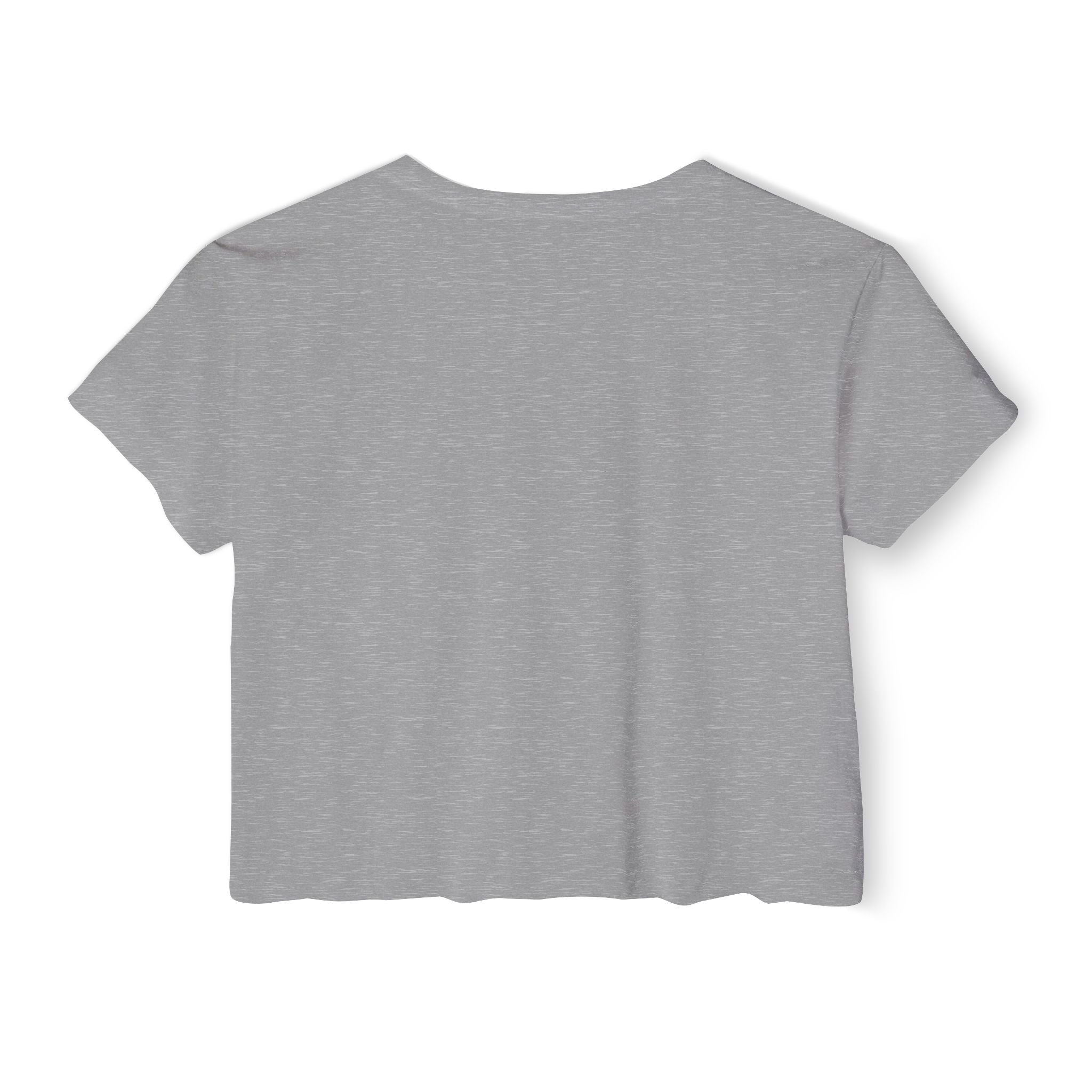 Crop Top — "Overstimulated but making it look cute" Graphic Floral Coffee Festival Tee