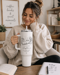 Just One More Chapter 40oz Tumbler | Book Lover Travel Mug | Reader Gift | Coffee & Books Tumbler | Bookish Cup