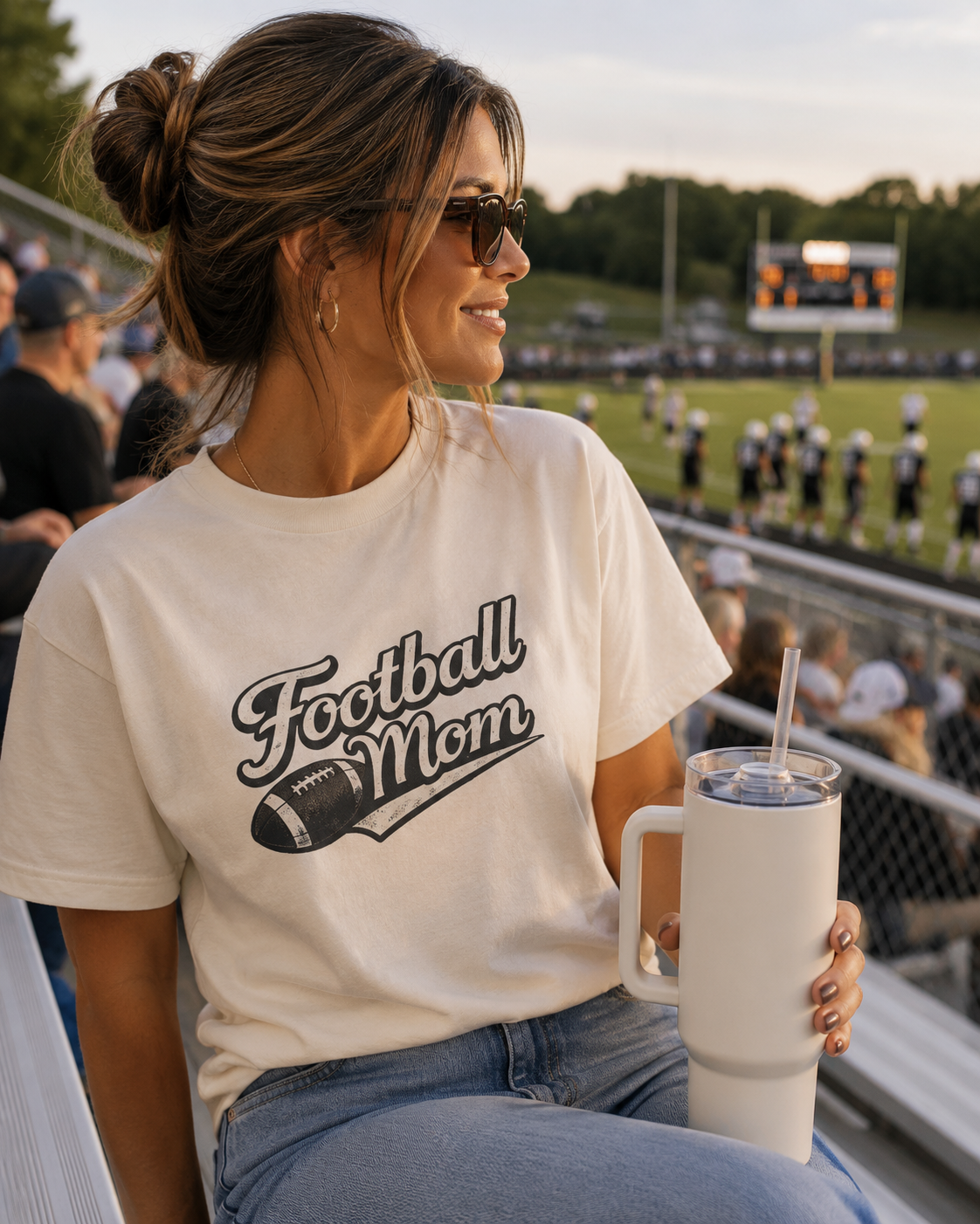Football Mom | Official Job Description T-Shirt | Funny Football Mom Shirt | Game Day Apparel | Sports Parent Gift