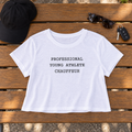 Professional Young Athlete Chauffeur Cropped Tee | Funny Sports Mom Shirt