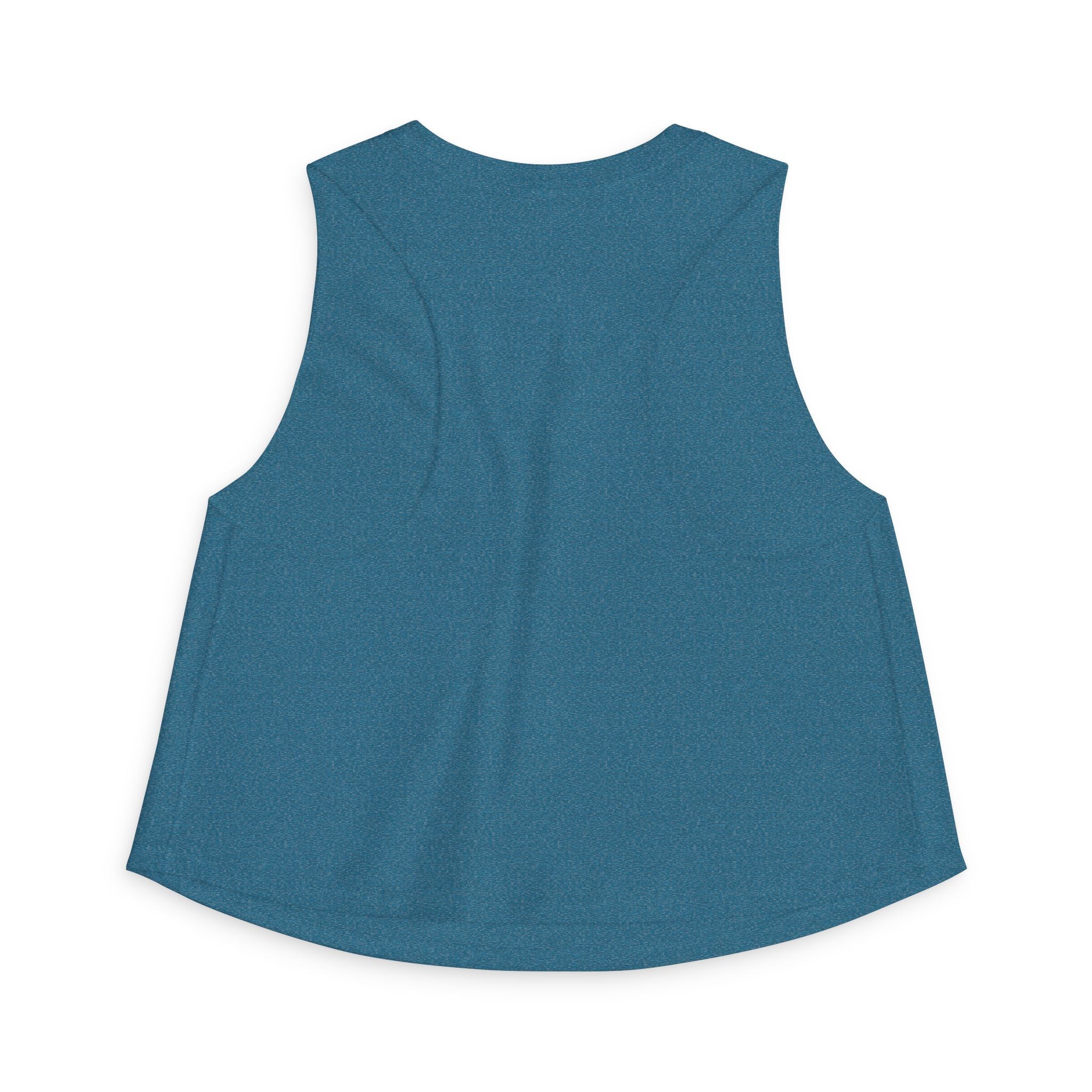 Crop Top — "Livin' on a Prayer and Coffee" Oversimulated Mom Graphic