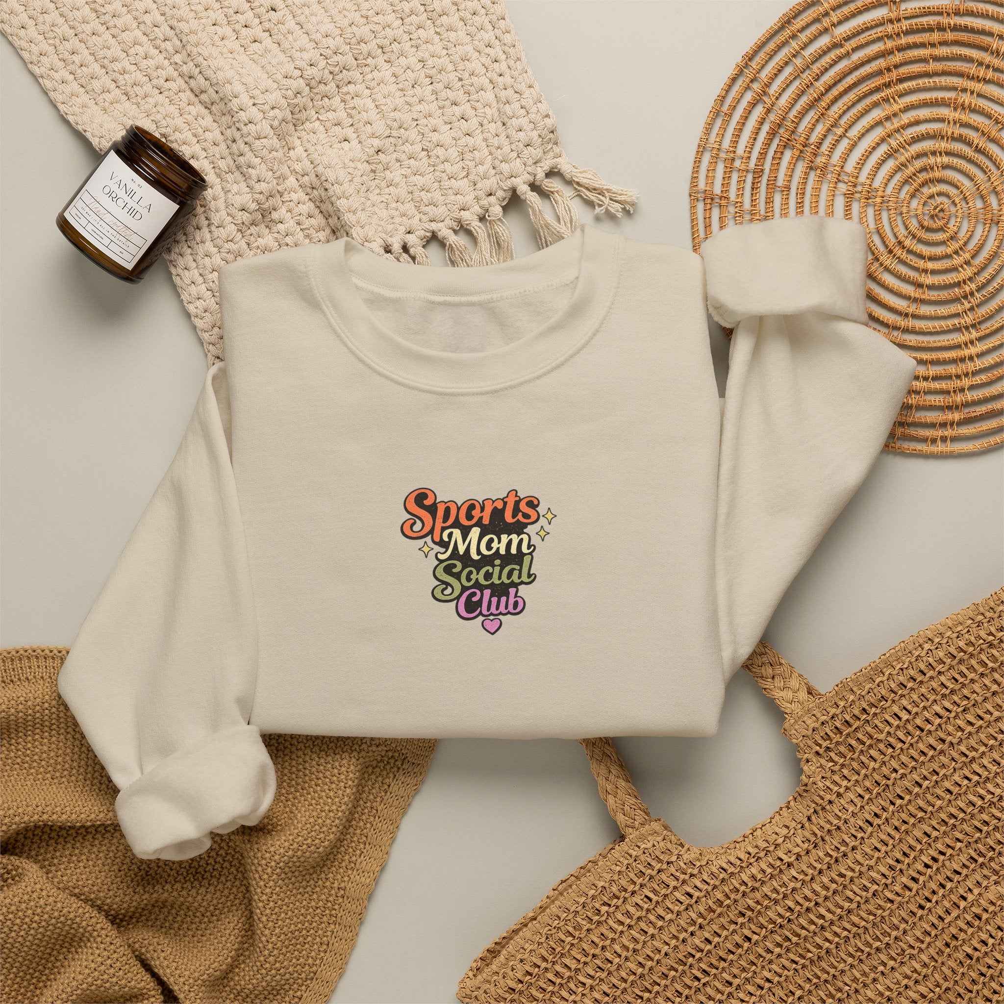 Sports Mom Social Club Crewneck Sweatshirt
