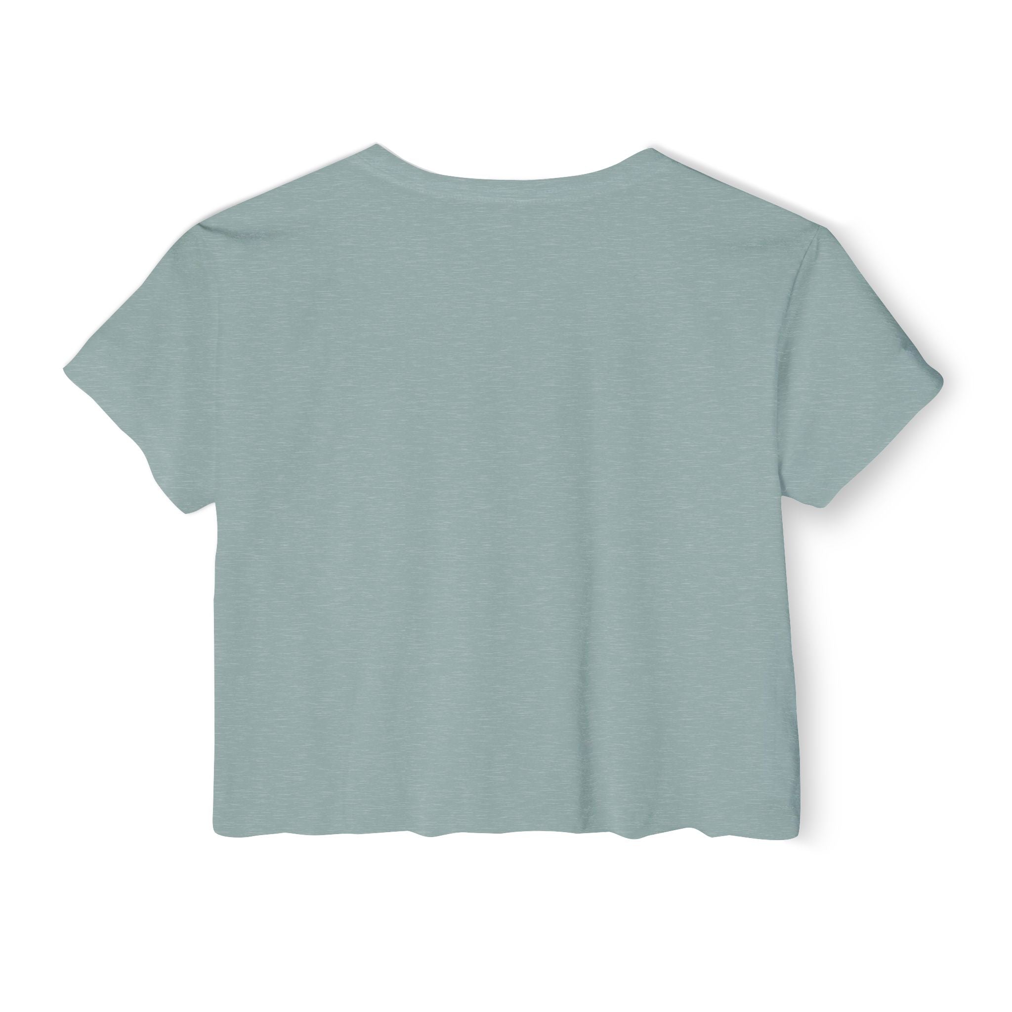 Crop Top — "Overstimulated but making it look cute" Graphic Floral Coffee Festival Tee