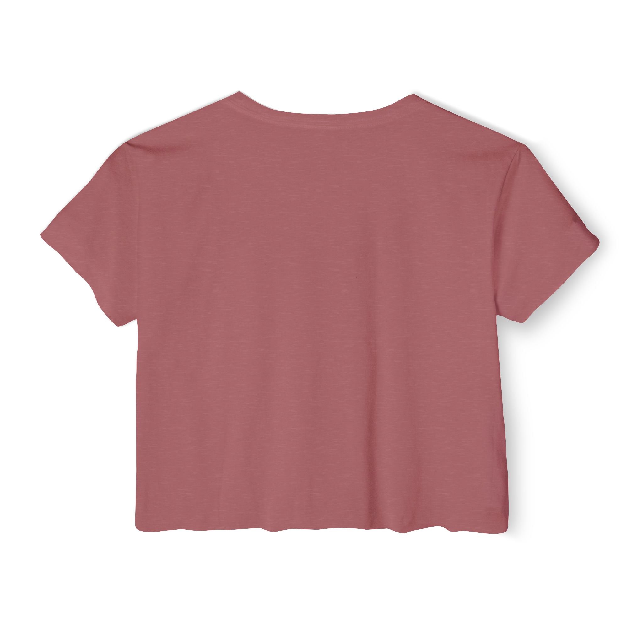 Crop Top — "Overstimulated but making it look cute" Graphic Floral Coffee Festival Tee