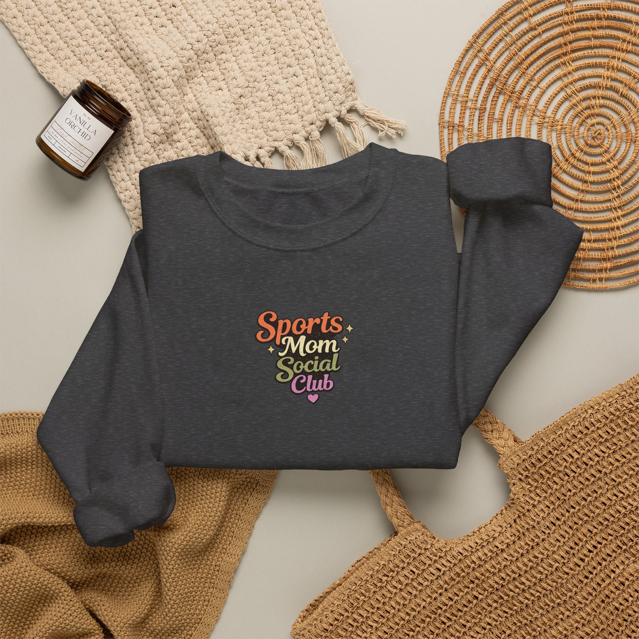 Sports Mom Social Club Crewneck Sweatshirt